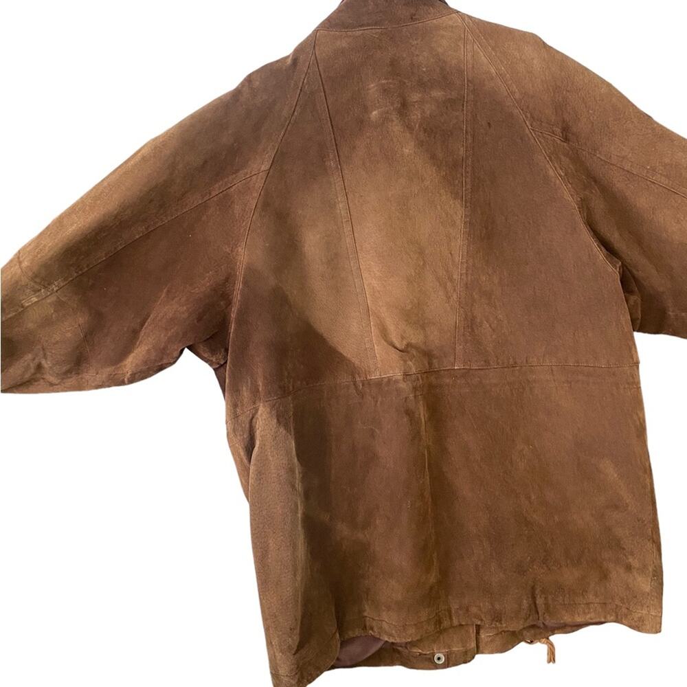 Vintage Lew Magram Suede Leather Jacket Large - Picture 10 of 13